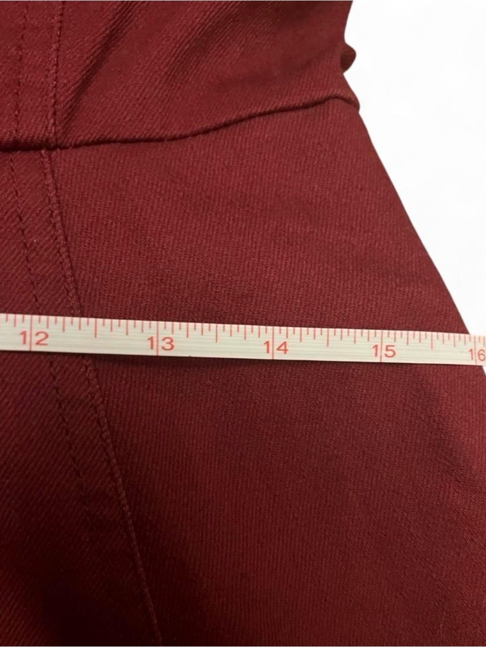 Draper James Burgundy Fit-and-Flare Midi Dress - Picture 7 of 8